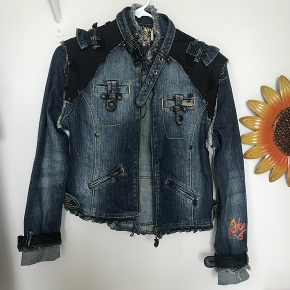 akademiks jean jacket